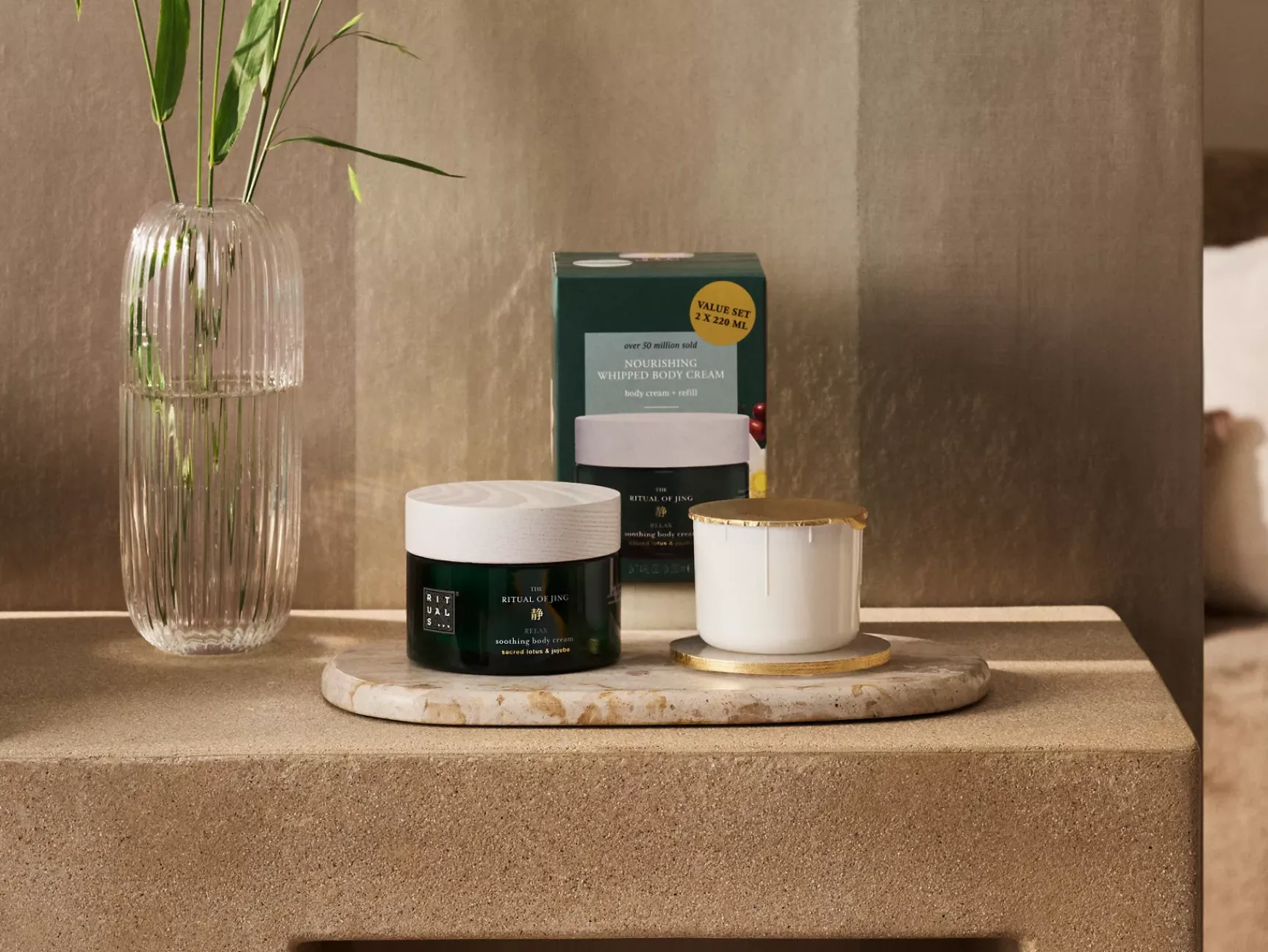 Online Rituals Body Cream and Refill Pack