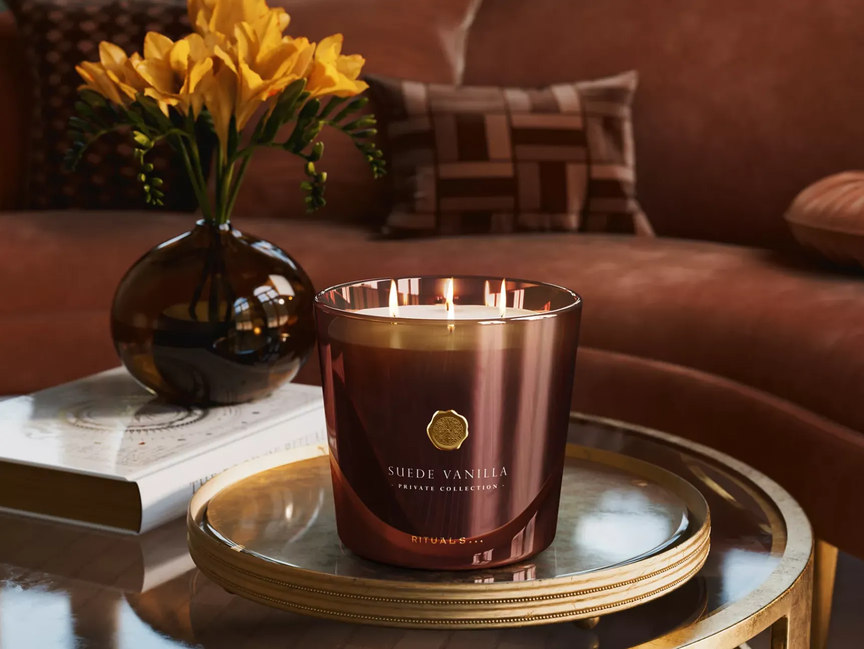 Sale Rituals Large Suede Vanilla Scented Candle