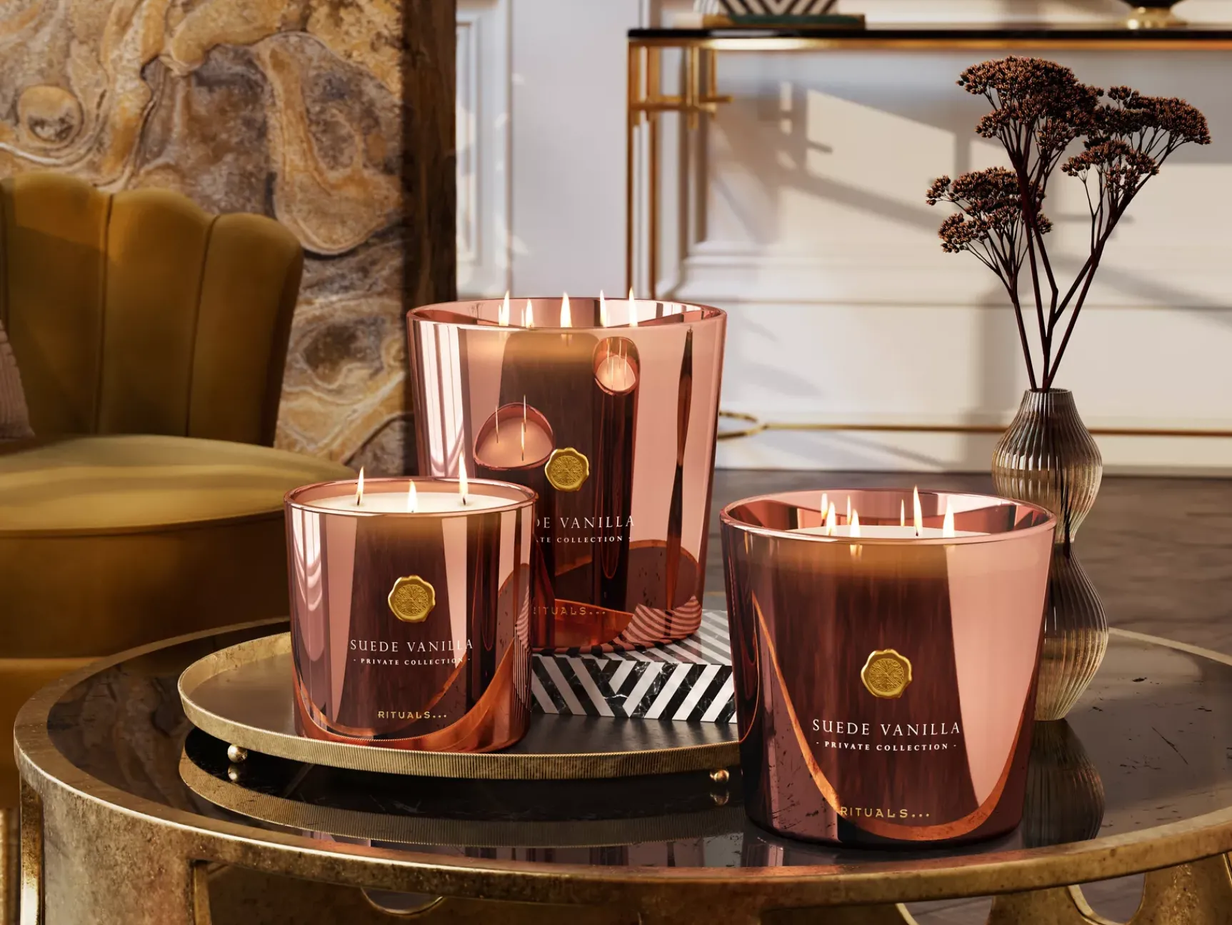 Best Rituals Medium Suede Vanilla Scented Candle